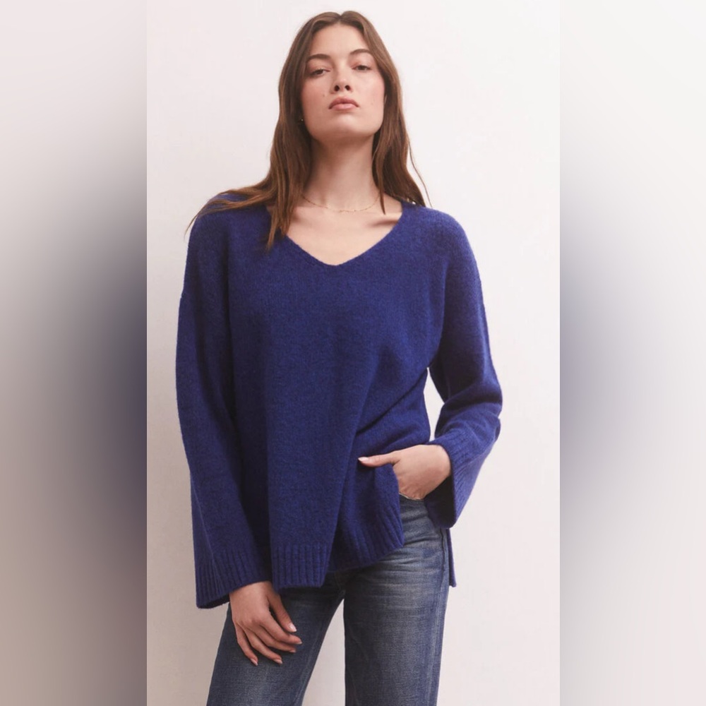 Z Supply Modern sweater in space blue
